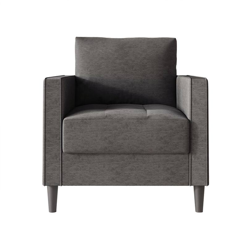 CraftPorch Contemporary Minimalist Linen Upholstered 3-Piece Living Room Set