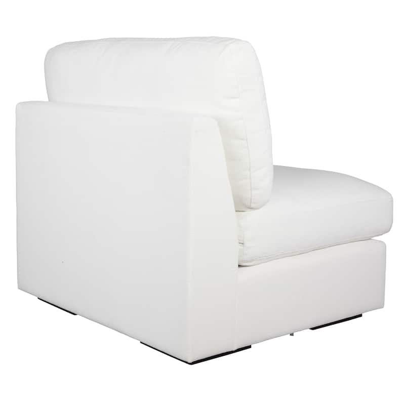 Uttermost Refuge Armless Arctic White Sofa - 30"Hx 40"Wx 37.5 "D