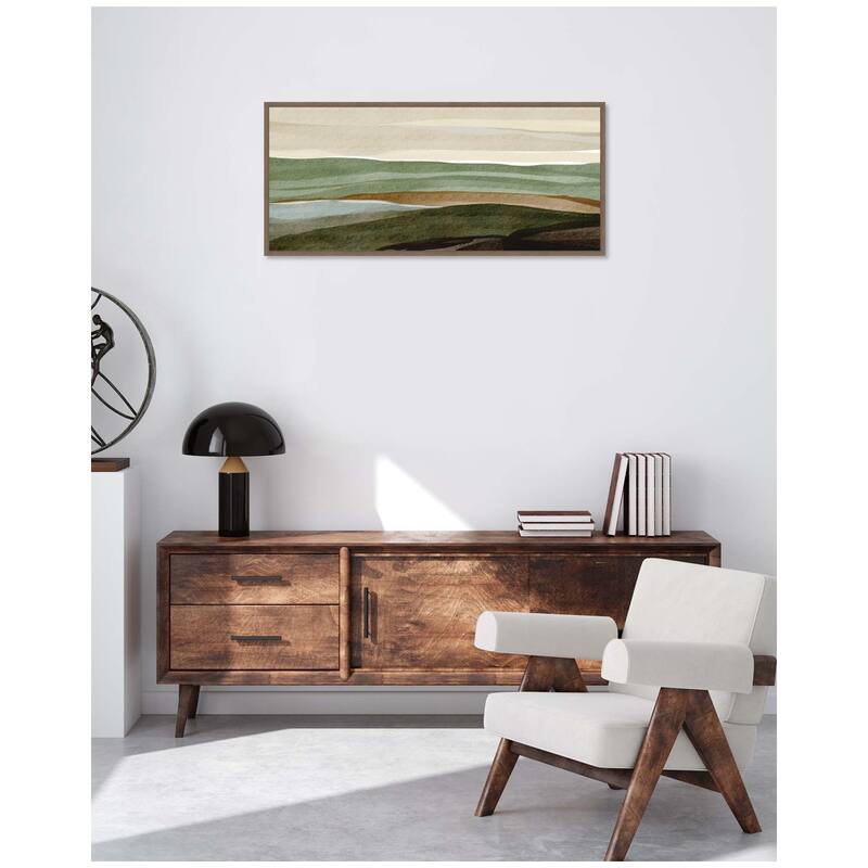 Kate and Laurel Natures Charm lll Panel by Nikita Jariwala Framed Canvas Wall Art Print