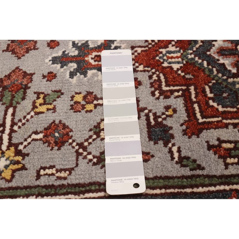 ECARPETGALLERY Hand-knotted Serapi Heritage Grey Wool Rug - 2'5 x 9'6