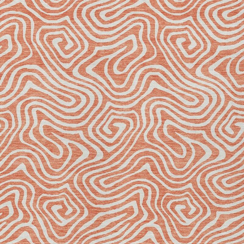 HomeRoots Abstract Transitional Rectangle Outdoor Rug