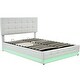 preview thumbnail 12 of 16, Tufted Upholstered Platform Bed with Hydraulic Storage System,Queen Size PU Storage Bed with LED Lights and USB charger