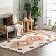 preview thumbnail 13 of 28, Nuloom Imelda SpinClean Aztec Machine Washable Area Rug 4' x 6' - Ivory - Rectangle