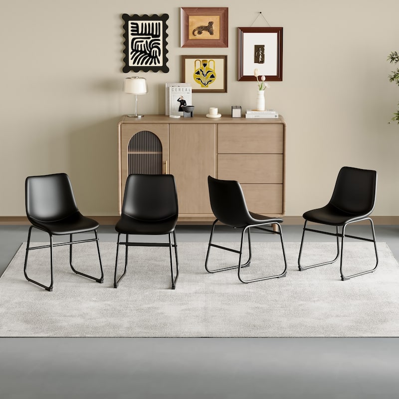 Upholstery Dining Chairs Bar Stools Set of 4