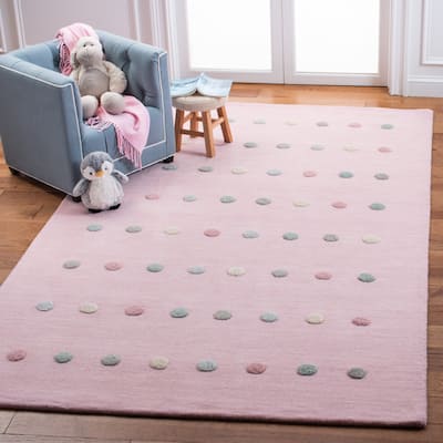 SAFAVIEH Kids Jayshree Polka Dot Wool Rug