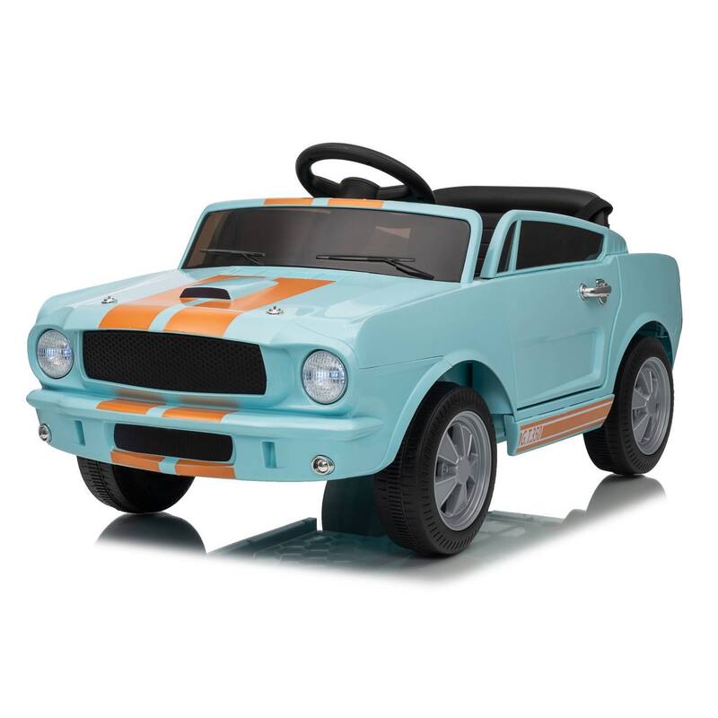 12v Electric Vehicle Licensed Shelby GT350 Ride on Car Toy for Kids Best Gifts - Blue