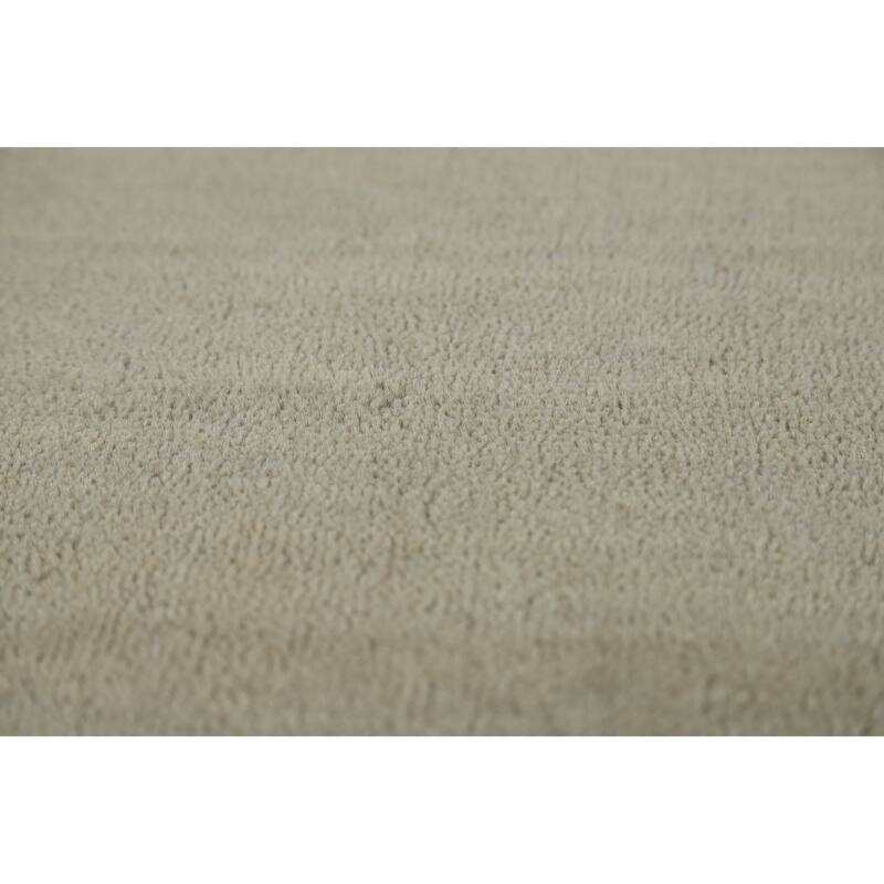 Tribal Gabbeh Indian Runner Rug Hand-Knotted Beige Wool Carpet - 2'8" x 11'5"