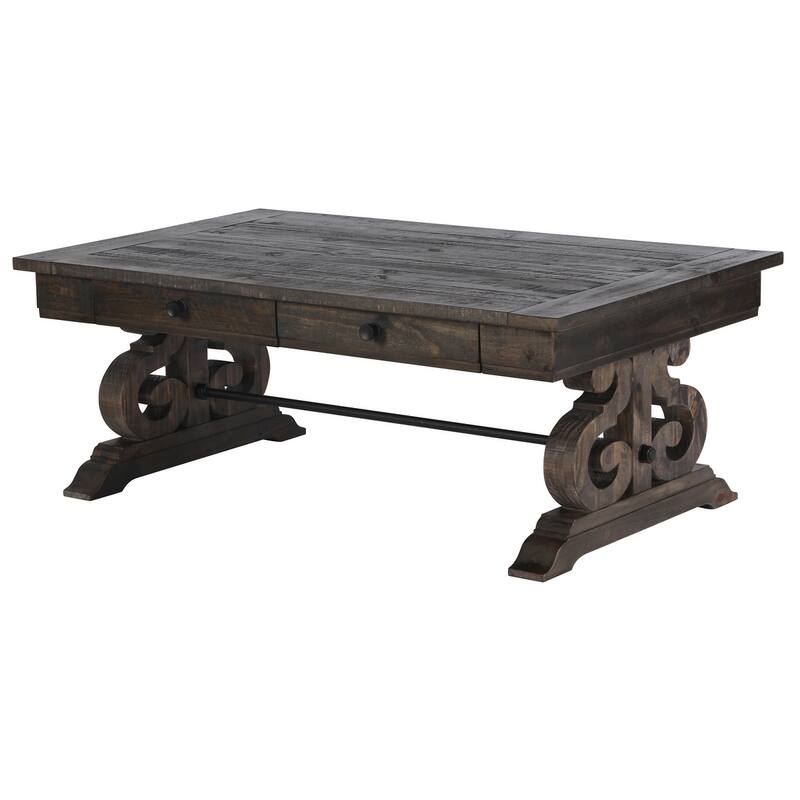 Magnussen Home Bellamy Peppercorn Rectangular Cocktail Table - 50''W x 30''D x 19''H