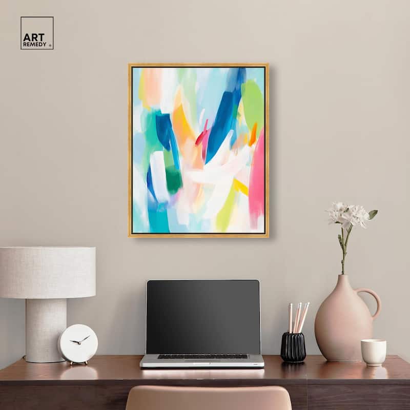 Whirlwind of Color II Canvas by Art Remedy