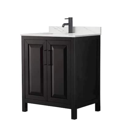 Daria 30-inch Single Vanity, Single Hole Quartz Top