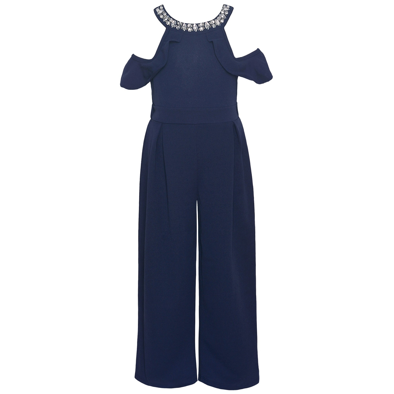 navy blue dressy jumpsuit