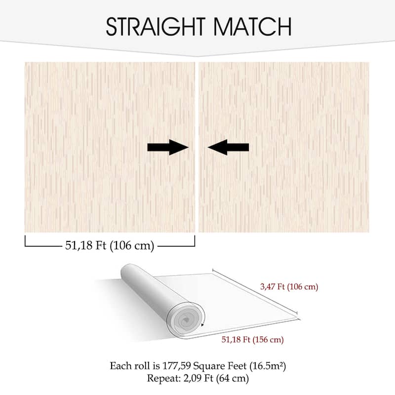 SUSSEXHOME Removable Wallpaper-Waterproof, Strippable, Light Resistance & Cleanable Wall Paper Roll-Wallpaper-Rain