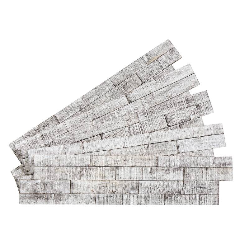 Rustic Grove Wall Panel - 5 Pack - Whitewash