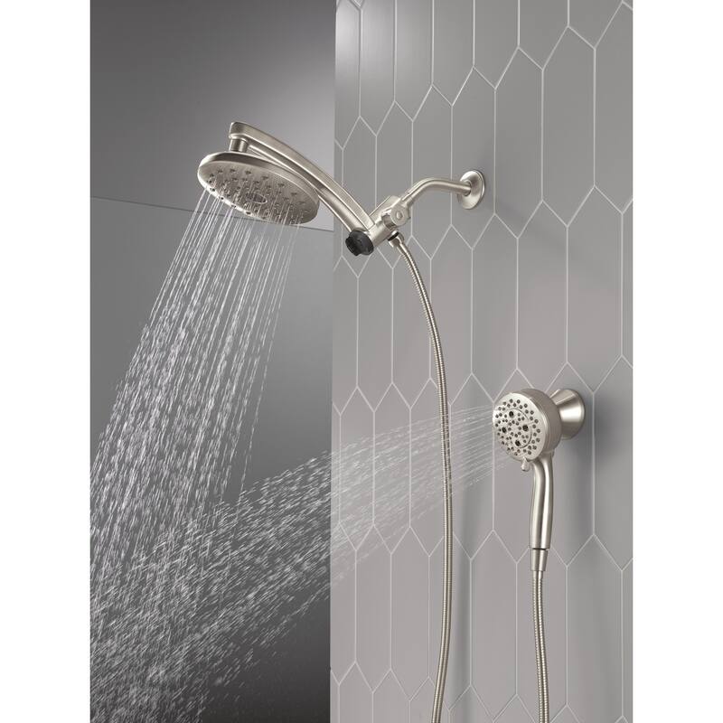 Delta 58600-25 PivotPro 2.5 GPM 3-in-1 Shower Head and 7 Setting Hand