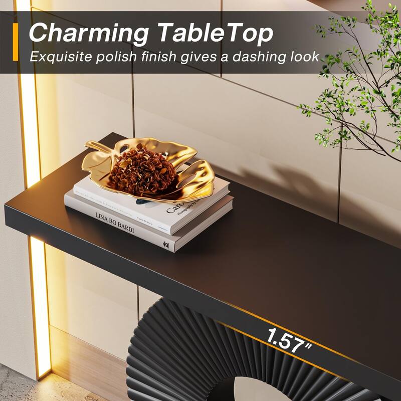 40 inches Modern Console Table Entryway Sofa Accent Table for Living Room