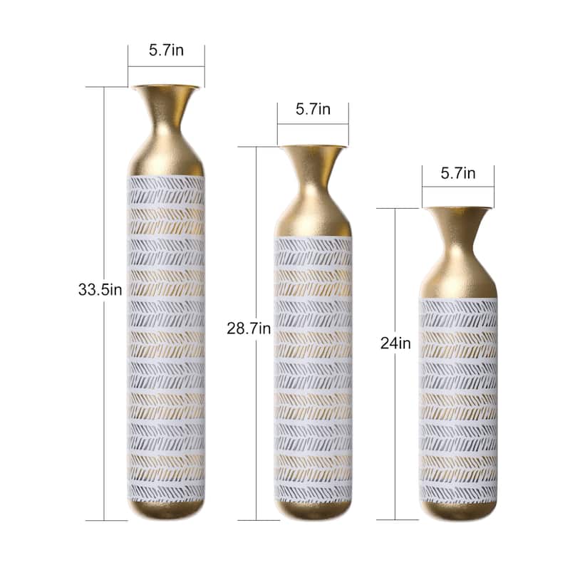 High Floor Vase Flowers Set of 3