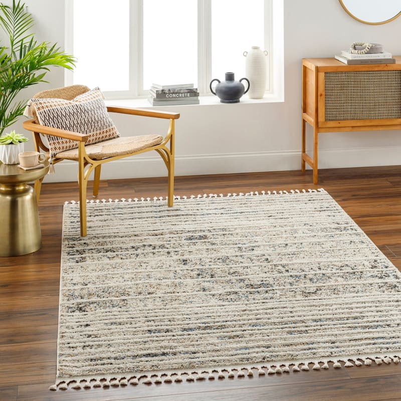 Whitney Modern & Contemporary Area Rug - 7' 10" x 10' - Beige/Gray