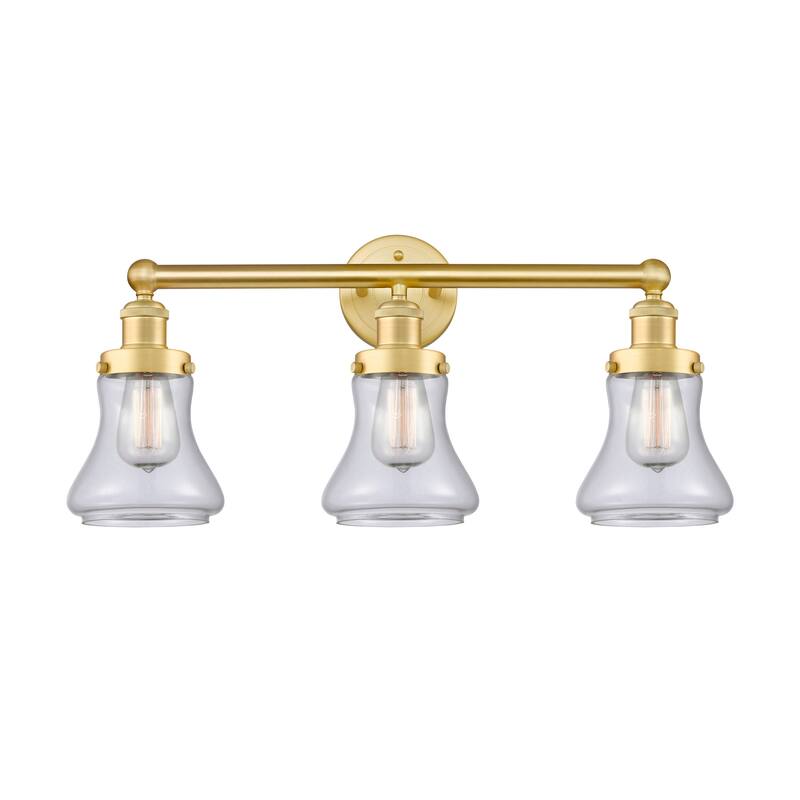 Innovations Lighting 616-3W-10-25 Bellmont Vanity Bellmont 3 Light 25" - Satin Gold / Clear