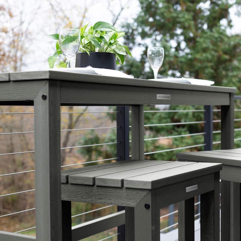 HIGHWOOD Monroe Modern Counter-Height Dining Balcony Set