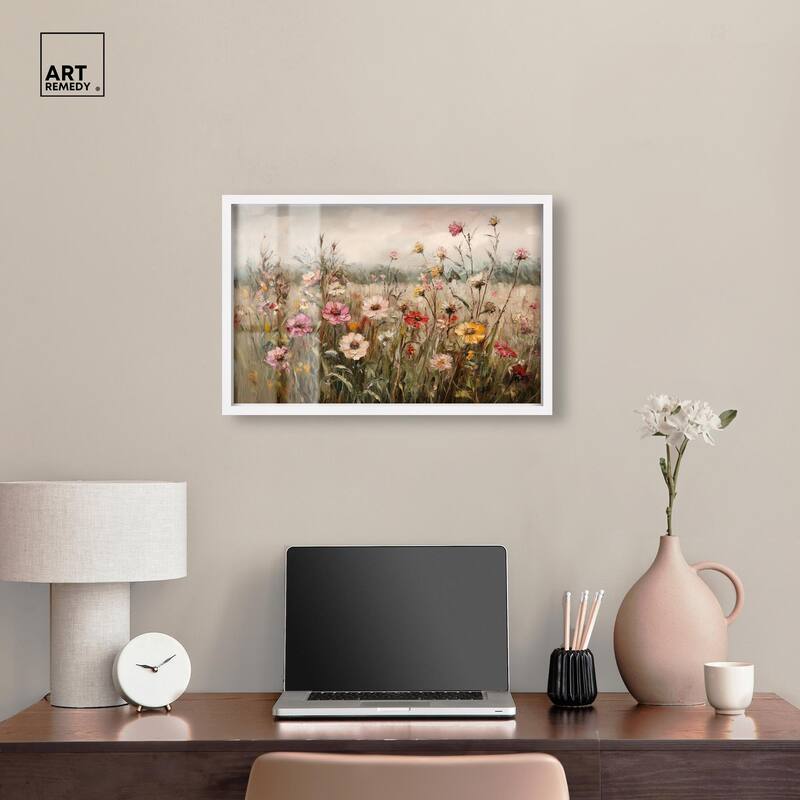 Vintage Blooms I Shadowbox by Art Remedy