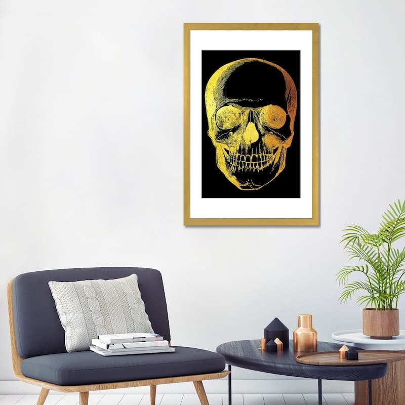 iCanvas "Skull Front" by Gab Fernando