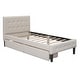 preview thumbnail 14 of 16, Twin Size Upholstered Platform Bed with 2 Drawers