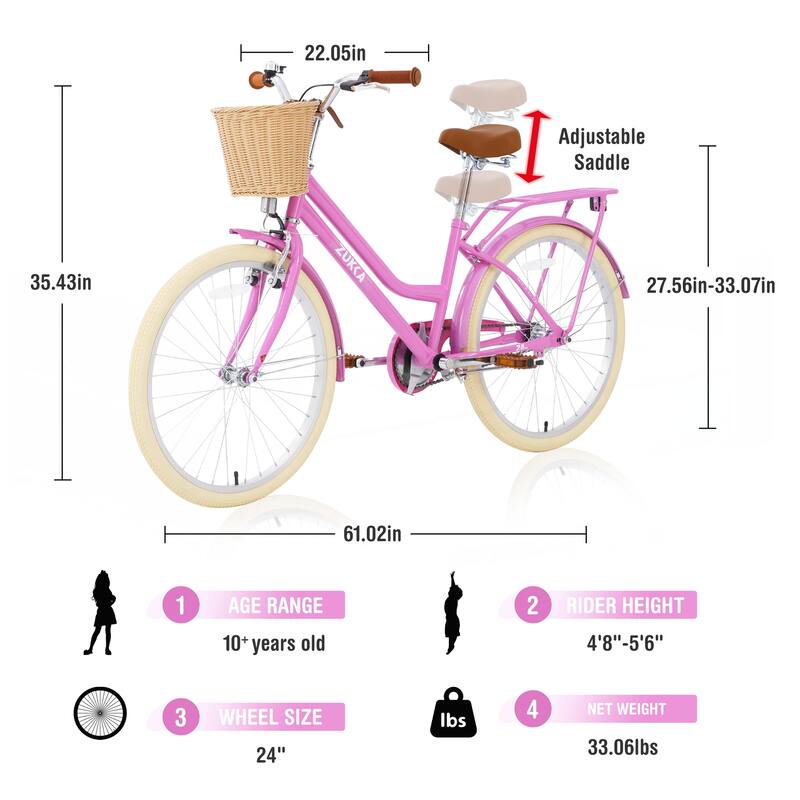 Steel Frame 24 inch wheel Bike