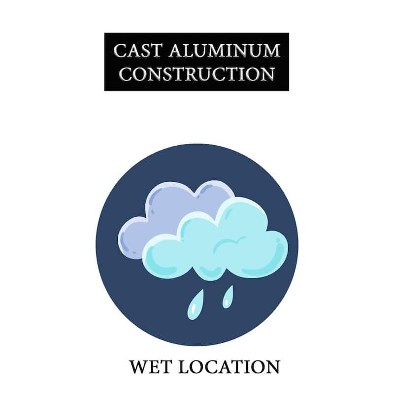 The Great Outdoors 73333 Knoll Road 4 Light 42" Tall Outdoor Wall