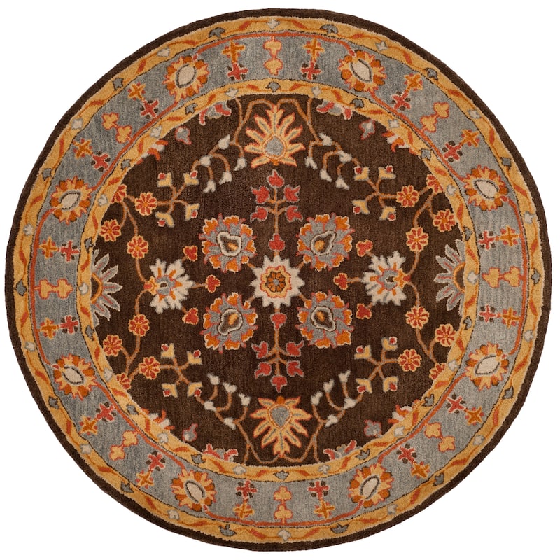 SAFAVIEH Handmade Heritage Ikat Marsh Traditional Oriental Wool Rug