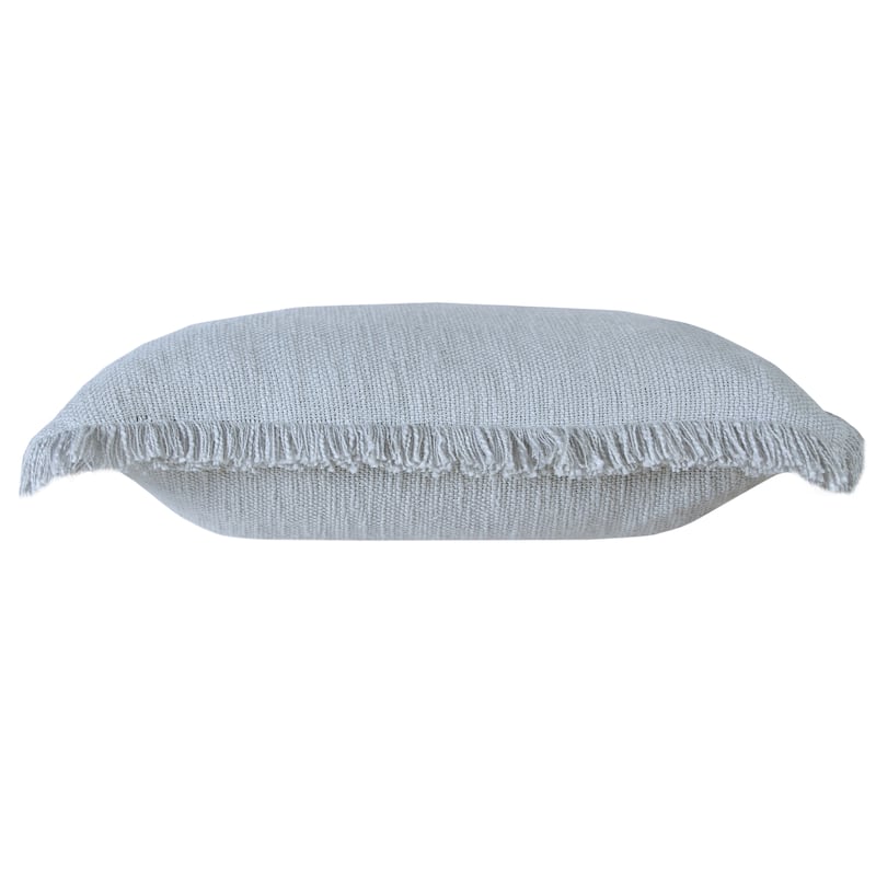 Hidalgo Solid Fringed Throw Pillow by Sevita