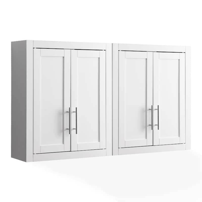 Crosley Savannah 2Pc Wall Storage Cabinet White