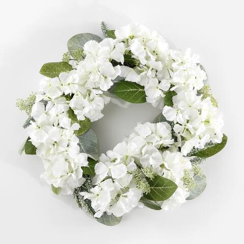 SAFAVIEH Faux 22-inch Hydrangea & Magnolia Wreath
