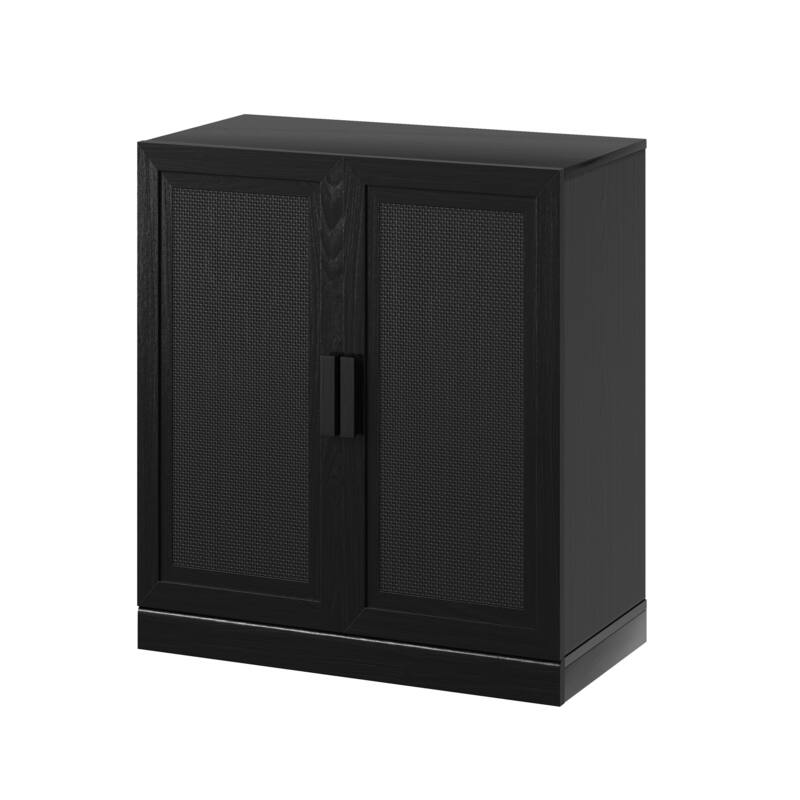 Modular Sideboard Cabinet with Storage Buffet Cabinet with Rattan Doors for Living Room Kitchen Dining Room Entryway