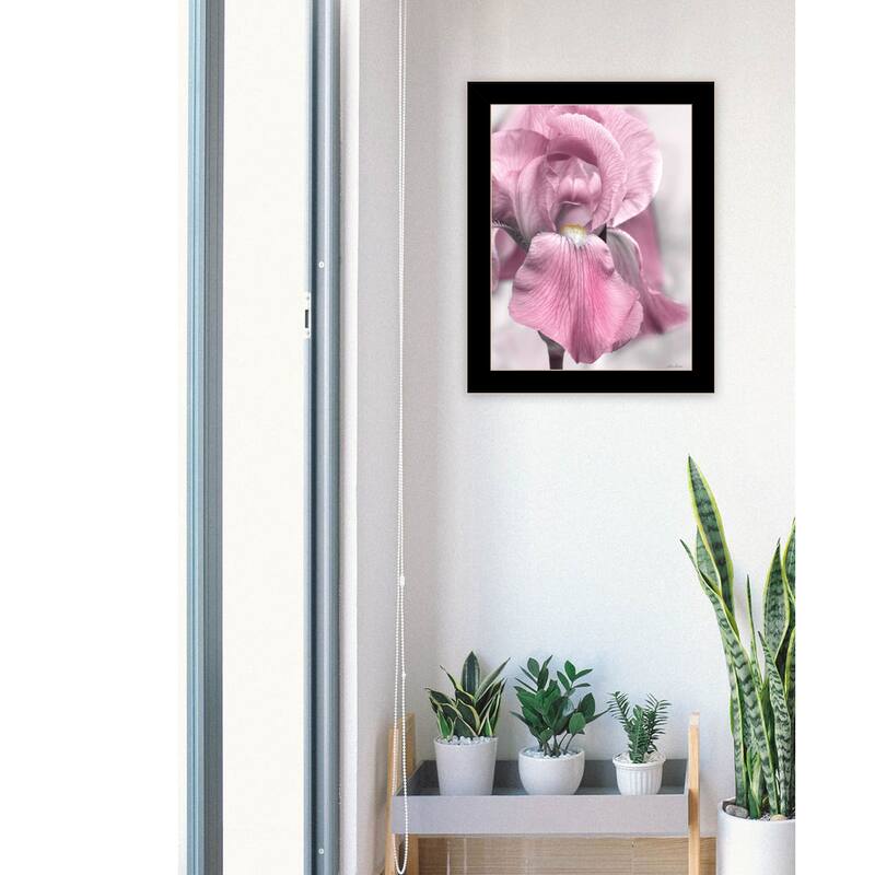 TrendyDecor4U "Pink Iris" Framed Print Wall Art