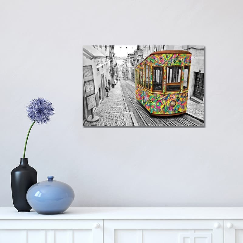 iCanvas "Lisbon Tram" by Ben Heine Canvas Print - 12x18x1.5
