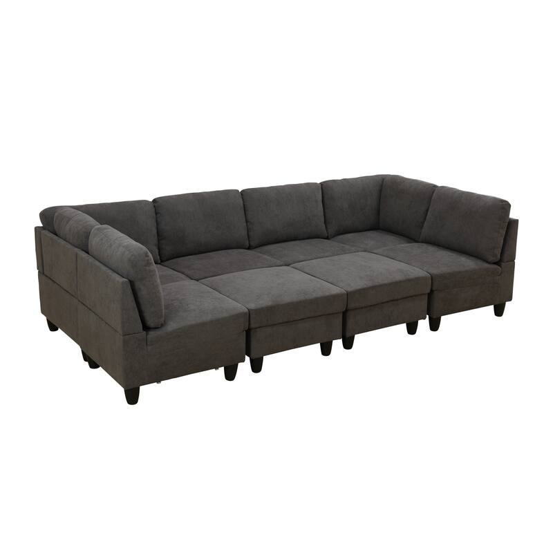 Convertible Modular Sofa Bed with Ergonomic Recline and Space-Saving Design
