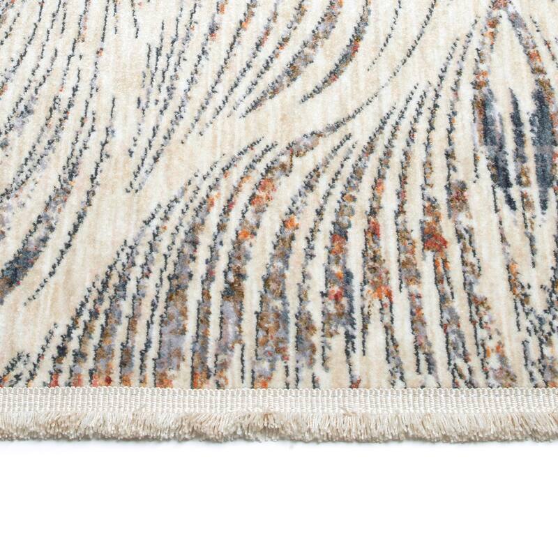 Modern Abstract Cut Pile Rectangle Area Rug - 5.3x7.3