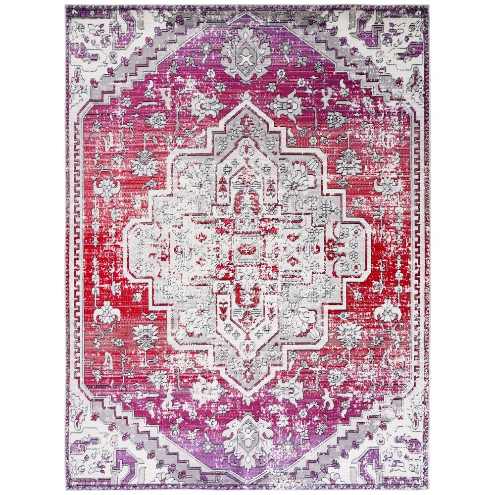 SAFAVIEH Skyler Rillie Boho Medallion Watercolor Rug