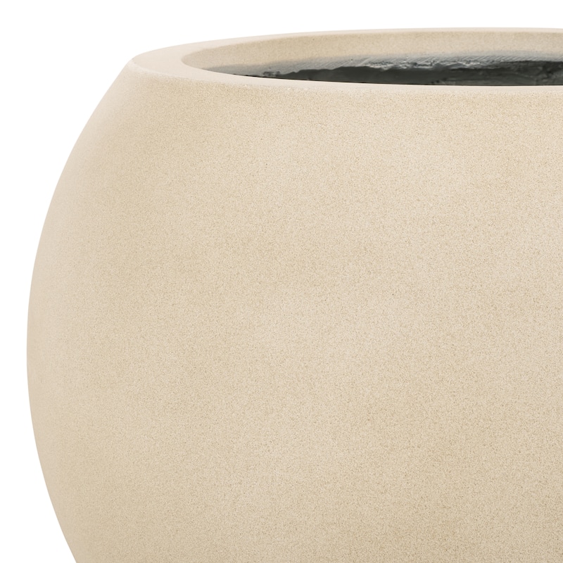 SAFAVIEH Outdoor Dejah Black Planter - 20"W x 20"D x 16"H