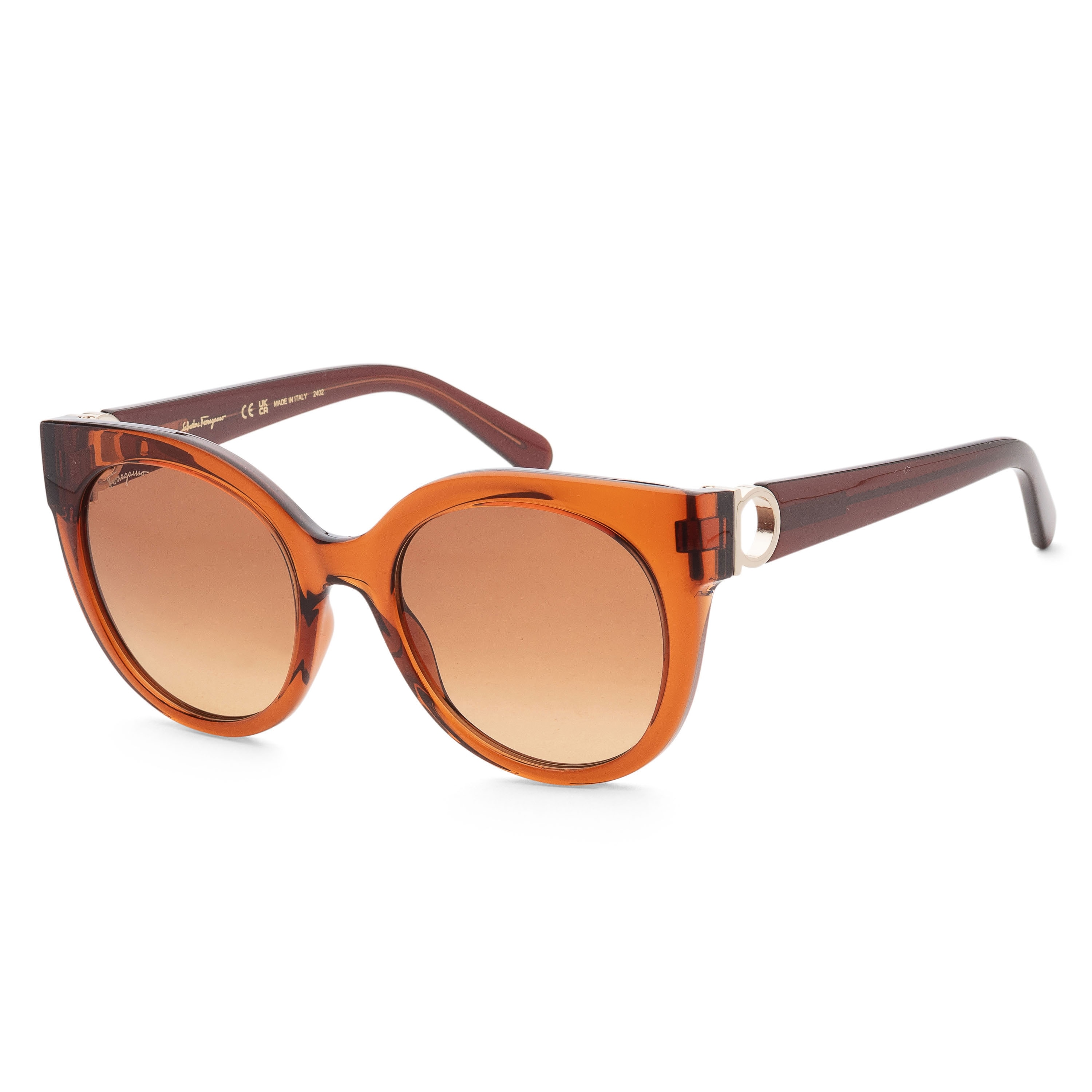 Ferragamo Women's 53mm Crystal Caramel Sunglasses