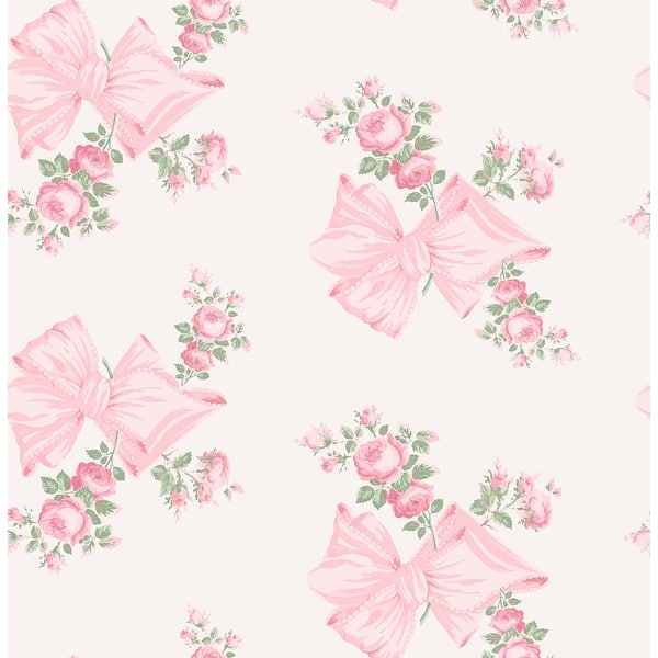 LoveShackFancy Rosa Beaux Pink Peel and Stick Wallpaper - On Sale ...