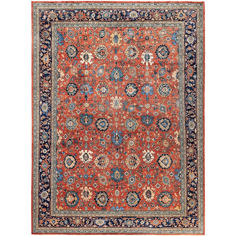 Serapi One-of-a-Kind Hand-Knotted Area Rug - Red - 8' 11" x 11' 10"