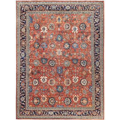 Serapi One-of-a-Kind Hand-Knotted Area Rug - Red - 8' 11" x 11' 10"