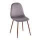 preview thumbnail 19 of 81, Pebble Mid-Century Modern Upholstered Accent / Dining Chair (Set of 2) Grey Velvet