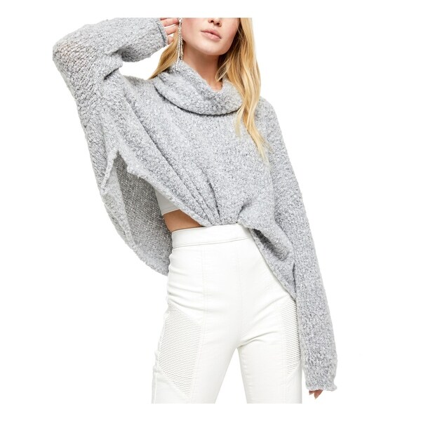 Download FREE PEOPLE Womens Gray Long Sleeve Mock Sweater Size XS - Overstock - 32689656