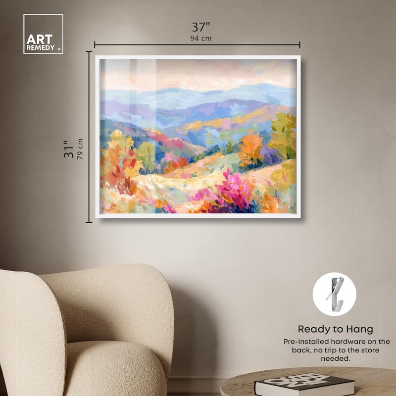 Colorful Valley II Shadowbox by Art Remedy