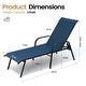 preview thumbnail 38 of 49, VredHom Outdoor Patio Adjustable Chaise Lounges Chairs with Arms (Set of 2/4 )
