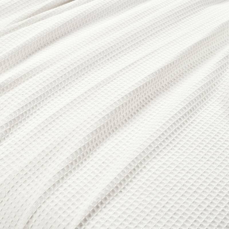Lush Decor Waffle Cotton Knit Blanket/Coverlet