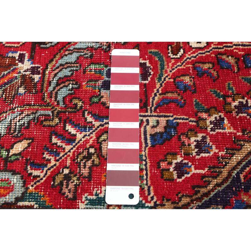 ECARPETGALLERY Hand-knotted Antalya Vintage Red Wool Rug - 10'0 x 12'9