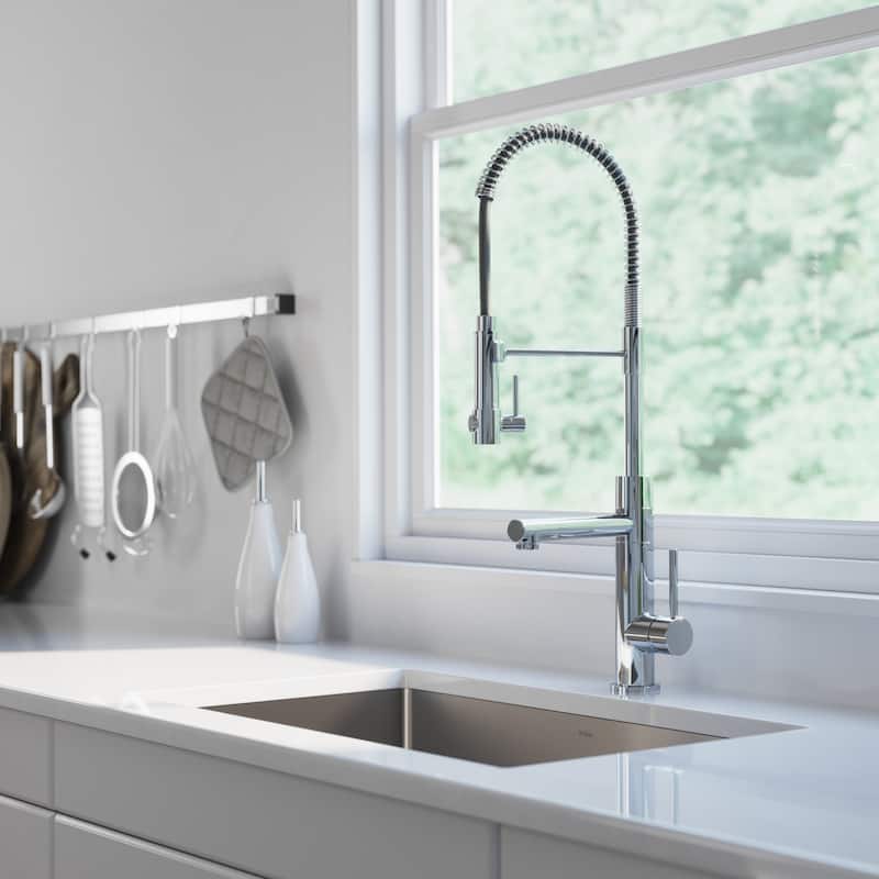 Kraus Artec 2-Function Commercial Pulldown Pot Filler Kitchen Faucet
